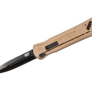 Smith & Wesson OTF Knife Spear Point Blade Flat Dark Earth 3.5"